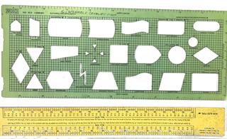 Drafting Tools Including Two (2)  Slide Rules  