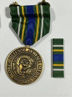 Two (2) US Army Service Medals, Korea