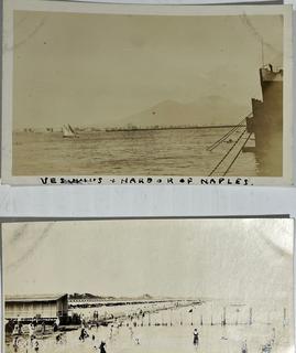 Ten  10) Real Photo Postcards, Italy circa 1920 Includes Harbor Scenes and Ships. 