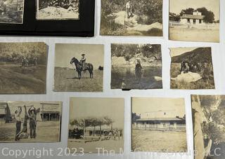 1920s Family Photo Album and Scrap Book of Western United States Including Los Angeles, Temecula California and Arizona Features Trail Ride, Cowboy Towns, General Stores etc.