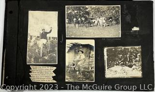 1920s Family Photo Album and Scrap Book of Western United States Including Los Angeles, Temecula California and Arizona Features Trail Ride, Cowboy Towns, General Stores etc.