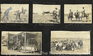 1920s Family Photo Album and Scrap Book of Western United States Including Los Angeles, Temecula California and Arizona Features Trail Ride, Cowboy Towns, General Stores etc.