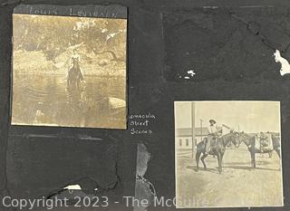 1920s Family Photo Album and Scrap Book of Western United States Including Los Angeles, Temecula California and Arizona Features Trail Ride, Cowboy Towns, General Stores etc.