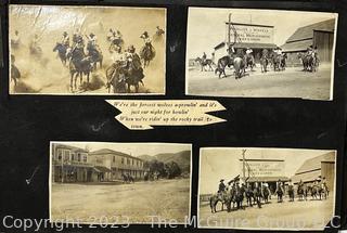 1920s Family Photo Album and Scrap Book of Western United States Including Los Angeles, Temecula California and Arizona Features Trail Ride, Cowboy Towns, General Stores etc.