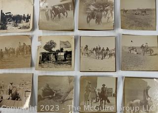 Group of c 1900 Photos of Western United States Including Horse Wrangling and Trail Riding In Survey AZ (Phoenix) and Temecula CA