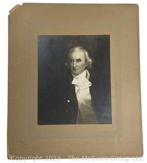 Print from Painting of William Patterson (1752-1835) Maryland Businessman and a Gun Runner during the American Revolution. Founder of the Baltimore and Ohio Railroad and the Baltimore Water Co.   Measures 12 x 14"