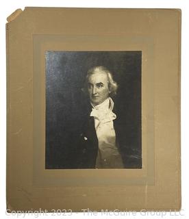 Print from Painting of William Patterson (1752-1835) Maryland Businessman and a Gun Runner during the American Revolution. Founder of the Baltimore and Ohio Railroad and the Baltimore Water Co.   Measures 12 x 14"