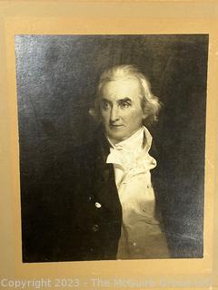 Print from Painting of William Patterson (1752-1835) Maryland Businessman and a Gun Runner during the American Revolution. Founder of the Baltimore and Ohio Railroad and the Baltimore Water Co.   Measures 12 x 14"