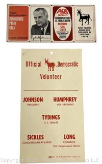 Tickets from 1964 Democratic Convention