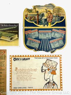 Selection of Vintage Advertising Cards & Menu