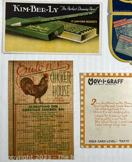 Selection of Vintage Advertising Cards & Menu