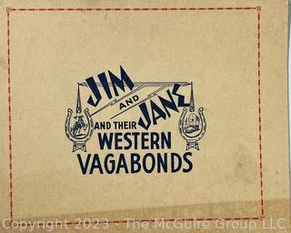 Four (4) Booklets Including War Ration Book, Bylaws of Musicians Protective Union & Jim & Jane and their Western Vagabonds