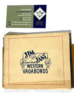 Four (4) Booklets Including War Ration Book, Bylaws of Musicians Protective Union & Jim & Jane and their Western Vagabonds