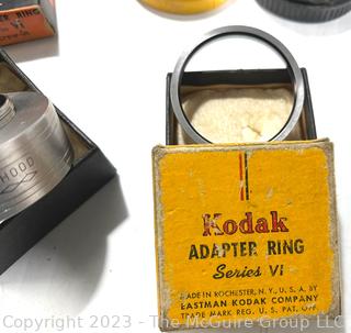 Selection of Vintage Camera Filters, Lenses and Adapters