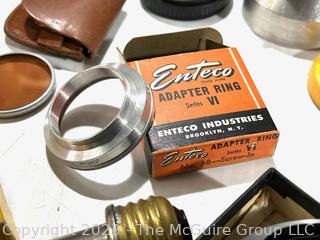 Selection of Vintage Camera Filters, Lenses and Adapters