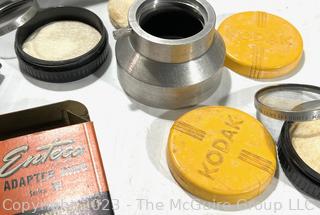 Selection of Vintage Camera Filters, Lenses and Adapters