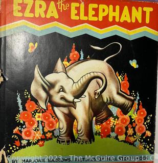 Five (5) Vintage Children's Books Including Ezra the Elephant and Fraggle Rock