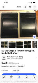 Darkroom Photography Supplies Including Kodak and Polaroid Film Plates (was 1000JT)