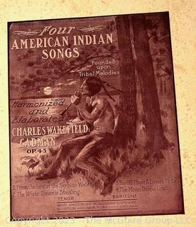 Two (2) Music Books Including American Indian Songs; 