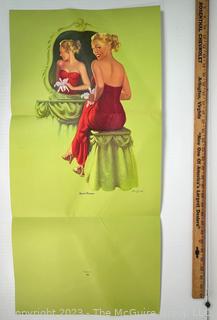 Original Lithograph Pin-Up Poster by Nick Hufford Titled “Special Occassion”. 22" x 48" (was 122LS)