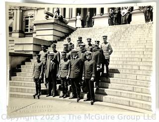 Group of Vintage Black & White Associated Press Newswire Photographs of Franklin and Eleanor Roosevelt.