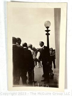 Group of Vintage Black & White Associated Press Newswire Photographs of Franklin and Eleanor Roosevelt.