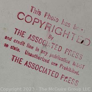 Group of Vintage Black & White Associated Press Newswire Photographs of Franklin and Eleanor Roosevelt.