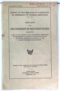 Collection of Franklin D. Roosevelt Paper Ephemera