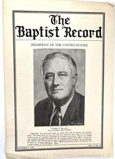 Collection of Franklin D. Roosevelt Paper Ephemera