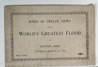 Group of Vintage Photographs and Real Photo Postcards Including Worlds Greatest Flood in Dayton Ohio 1913