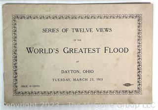 Group of Vintage Photographs and Real Photo Postcards Including Worlds Greatest Flood in Dayton Ohio 1913