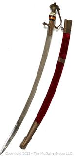 1950’s Talwar Indian-Pakistan Sword And Sheath Made for Trade   