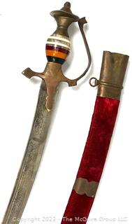 1950’s Talwar Indian-Pakistan Sword And Sheath Made for Trade   