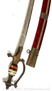 1950’s Talwar Indian-Pakistan Sword And Sheath Made for Trade   