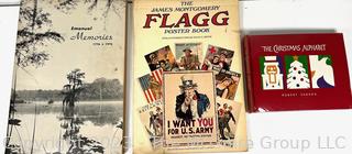 Three (3) Books Including Flags in Posters, Christmas Alphabet and Emanuel County Bicentennial 