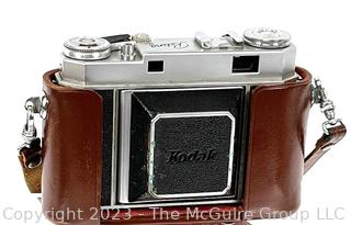 Kodak Retina IIA Rangefinder Camera in Leather Case