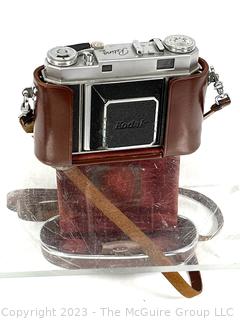 Kodak Retina IIA Rangefinder Camera in Leather Case