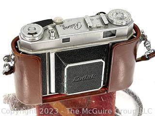 Kodak Retina IIA Rangefinder Camera in Leather Case