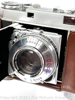 Kodak Retina IIA Rangefinder Camera in Leather Case