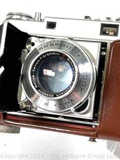 Kodak Retina IIA Rangefinder Camera in Leather Case