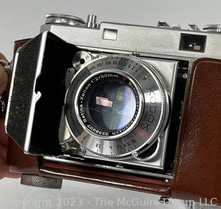 Kodak Retina IIA Rangefinder Camera in Leather Case