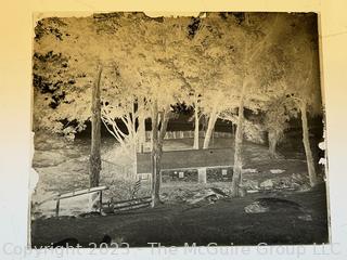 Collection of Antique 4 X 5 Glass Negative Plates of Named Historic and Architectural Landscapes as well as US Naval Ships in NY Harbor c late 1800's