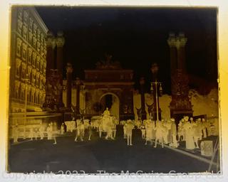 Collection of Antique 4 X 5 Glass Negative Plates of Named Historic and Architectural Landscapes as well as US Naval Ships in NY Harbor c late 1800's