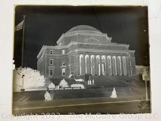 Collection of Antique 4 X 5 Glass Negative Plates of Named Historic and Architectural Landscapes as well as US Naval Ships in NY Harbor c late 1800's