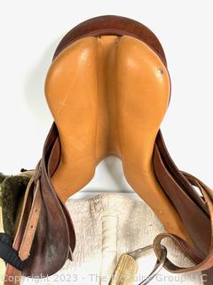 15" English Dressage Saddle Sold by Collegiate Quality Saddlery.  Made in Argentina.  Dressage Pads sold by Dover Saddlery, Wellesley, MA   (was 206 XJT)