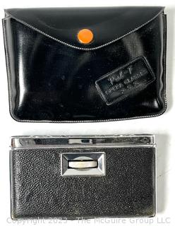 Kodak Instamatic 104 film camera, opera glasses, NIB Levenger & Leather Wallet 