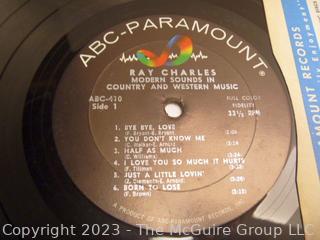 Selection of Two (2) Vinyl Records: Nat King Cole and Ray Charles (was Record0002)