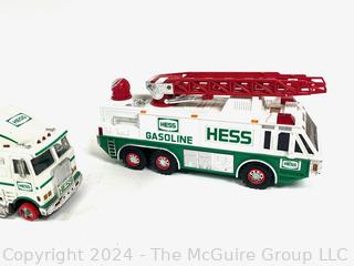 Hess Toy Trucks. 1 Metal, 1 Plastic