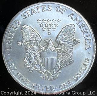 1986 Uncirculated American Eagle Silver Dollar Coin