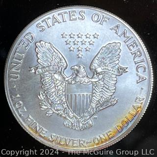 1986 Uncirculated American Eagle Silver Dollar Coin